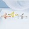 BSR176 Sterling Silver S925 Warm Hug Open Adjustable Ring