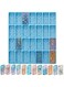 DELFINO Domino Mold, for Epoxy Domino Mold for Resin Candy Molds Clay Mold Dominoes Molds, 28 Cavities Silicone Mold for Pendant Epoxy Molds Cake Jewelry Making Tool (Blue,125 Gram)