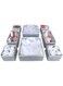 FCG Home - Set of 8 Fabric Drawer Organiser Divider Storage Organizer Box for drawers, cupboard, wardrobe &ndash; Can be used for organising underwear, baby toys and clothes (White &amp; Grey)