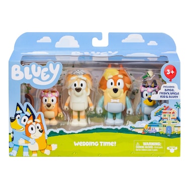 Bluey Wedding Time Figure Set (7.62 cm, Pack Of 4)