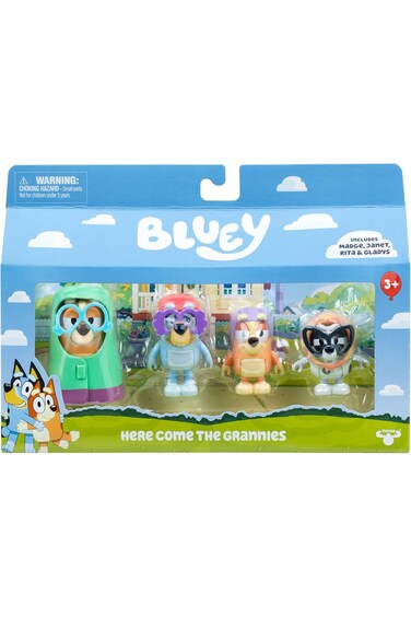 Bluey Figure 4-Pack Here Come The Grannies