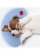 RR-INTL Dog Calming Pillow for Small Dogs, U Shaped Dog Neck Pillow for Joint Relief Sleeping Improve, Machine Washable Pet Pillow for Dogs &amp; Cats (Blue)