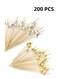 Pieces Cocktail Picks Count Sticks Wooden Toothpicks, Party Supplies Gold Pearl and Silver Pearl (Multicolour)