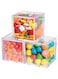 FUFU Clear Plastic Storage Box 12pack with Hinged Lid - Acrylic Boxes For Wedding, Party Favor, Treats, Candy Mini Gifts, Sewing Set, Cosmetic Organizer 6x6cm