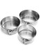 Fox Run Mini Springform Pan Set, Tin-Plated Steel, 3-Piece