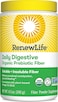 Renew Life Adult Daily Digestive Organic Prebiotic Fiber, Plant-Based Omega-3, Soluble &amp; Insoluble Fiber Powder, Helps Reduce Constipation, Gas, &amp; Bloating, 8.5 Oz