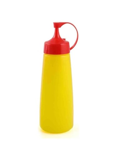 KNP Plastic Squeezer Dispenser with Red Lid 450 ml. Crafted From High Grade Material, Which Gives It A Nice Finish.