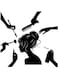 BPA&reg; Beauty Salon Makeup Women Silhouette Removable Wall Decals Murals Stickers for Bedroom Shop 21X 20 Inches