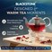 BLACKSTONE Double Wall Glass Teapot Set 1L with Stainless Steel Infuser & Glass Warmer Stand Clear Arabic Tea Pot with Lid for Loose Leaf, Herbal & Blooming Tea, TP213 (TEAPOT SET WITH WARMER)