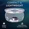 BLACKSTONE Borosilicate Glass Teapot Warmer Stand Candle Tea Base for Teapots up to 9cm Base Diameter Transparent Tea Light Holder, TP213 (GLASS WARMER ONLY)