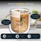 BLACKSTONE 1 Double Wall Glass Mug with UAE Logo Print, 300ml Insulated Clear Glass Coffee Cup, Heat Resistant Tea Mug with Handle Modern Gift Box Packing, DH925 (CLEAR PRINTED, 1 PIECE)