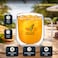 BLACKSTONE 1 Double Wall Glass Mug with UAE Logo Print, 300ml Insulated Clear Glass Coffee Cup, Heat Resistant Tea Mug with Handle Modern Gift Box Packing, DH925 (CLEAR PRINTED, 1 PIECE)