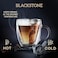 BLACKSTONE Double Wall Glass Coffee Cups Set of 2 300ml Borosilicate Glass Mugs with Handle Clear Insulated Tea Latte Espresso Cappuccino Cups, DH835