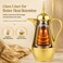 Serve Arabic coffee, tea, and other beverages with the BLACKSTONE 600ml Arabic Vacuum Flask, designed for convenient hot and cold drink storage.</br>

The vacuum insulation system helps retain beverage temperature for longer, while the compact 600ml capacity is suitable for everyday serving at home, work, or during outings.</br>

A double sealing system helps provide leak-resistant storage, while the sealed pouring spout helps reduce overflow and keeps the opening protected from dust.</br>

The ergonomic grip handle provides comfortable handling when carrying and pouring, and the outer body stays comfortable to touch when filled with hot liquids.</br>

With its compact design and easy-to-clean construction, this Arabic-style flask is suitable for everyday use with coffee, tea, hot water, and cold beverages.