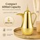 Serve Arabic coffee, tea, and other beverages with the BLACKSTONE 600ml Arabic Vacuum Flask, designed for convenient hot and cold drink storage.</br>

The vacuum insulation system helps retain beverage temperature for longer, while the compact 600ml capacity is suitable for everyday serving at home, work, or during outings.</br>

A double sealing system helps provide leak-resistant storage, while the sealed pouring spout helps reduce overflow and keeps the opening protected from dust.</br>

The ergonomic grip handle provides comfortable handling when carrying and pouring, and the outer body stays comfortable to touch when filled with hot liquids.</br>

With its compact design and easy-to-clean construction, this Arabic-style flask is suitable for everyday use with coffee, tea, hot water, and cold beverages.