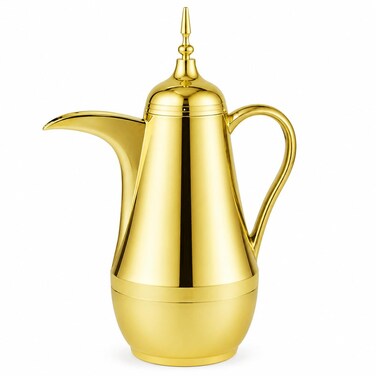 Serve Arabic coffee, tea, and other beverages with the BLACKSTONE 600ml Arabic Vacuum Flask, designed for convenient hot and cold drink storage.</br>

The vacuum insulation system helps retain beverage temperature for longer, while the compact 600ml capacity is suitable for everyday serving at home, work, or during outings.</br>

A double sealing system helps provide leak-resistant storage, while the sealed pouring spout helps reduce overflow and keeps the opening protected from dust.</br>

The ergonomic grip handle provides comfortable handling when carrying and pouring, and the outer body stays comfortable to touch when filled with hot liquids.</br>

With its compact design and easy-to-clean construction, this Arabic-style flask is suitable for everyday use with coffee, tea, hot water, and cold beverages.