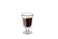 BLACKSTONE Double Wall Footed Glass Cups 200ml 2 Pieces Insulated Clear Pedestal Glass for Coffee Tea Iced Drinks and Desserts, DG960