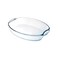 BLACKSTONE Clear Glass Casserole 2.9 L Oval Borosilicate Baking Dish Oven Microwave Freezer Dishwasher Safe