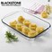 BLACKSTONE Clear Glass Casserole Premium Borosilicate Glass Dish for Baking, Serving, Mixing, Oven, Microwave & Dishwasher Safe (2.9 L, Rectangular)