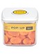 Homesmiths Airtight 500ML Square Food Popup Container, Kitchen &amp; Pantry Organization, Plastic Canister with Durable Lid, Ideal for Cereal, Flour &amp; Sugar