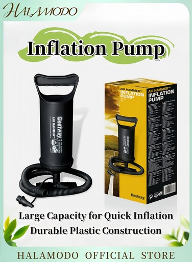 Air Hammer Inflation Air Pump Manual Air Pump Plastic Inflation Pump Hand Air Pump Manual Air Pump Double Action Pump Large Capacity Universal Air Pump for Air Mattresses &amp; Airbeds &amp; Pools &amp; Boats