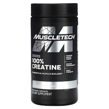 Muscletech 100% Creatine Capsules, 100 Veggie Capsules