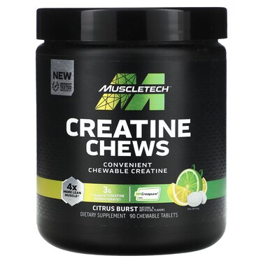 Muscletech Creatine Chews, Citrus, 90 Chewable Tablets