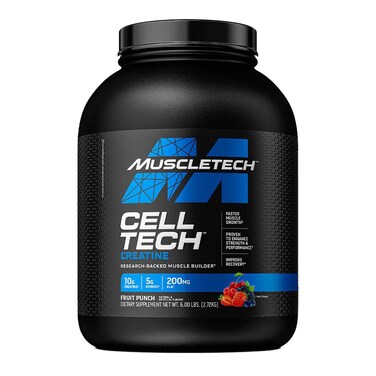 Muscletech Cell Tech Creatine Formula, Fruit Punch, 6 LB