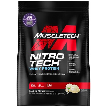 Muscletech Nitro Tech Performance Series 10 Lb Vanilla