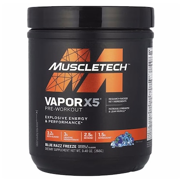 Muscletech Vapor X5 Next Gen, Blue Razz Freeze, 30