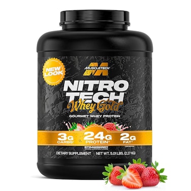 MuscleTech Nitro Tech 100% Whey Gold Strawberry Shortcake 5lbs