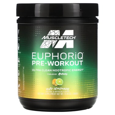 Muscletech Euphoriq Pre Workout, Yuzu Lemonade, 20