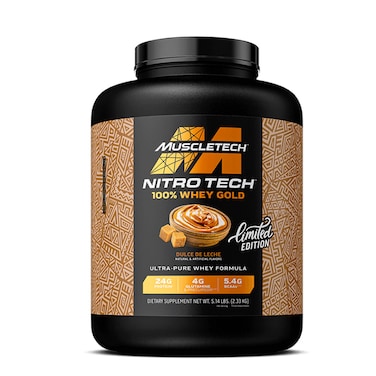 Muscletech Nitro Tech Whey Gold, Dulce De Leche, 5 LB