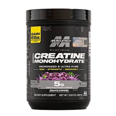 MuscleTech Platinum 100% Creatine Monohydrate Grape Freeze 60 serv