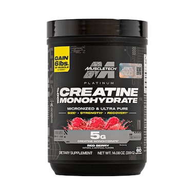 MuscleTech Platinum 100% Creatine Monohydrate Red Berry 60 serv
