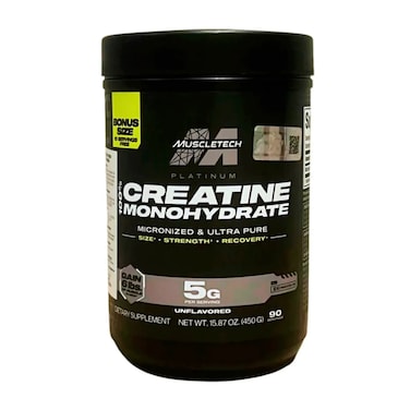 MuscleTech Platinum 100% Creatine Monohydrate Unflavored 450g