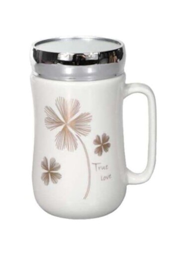 Delcasa DC1305 Ceramic Water Cup - Large Water Mug   Traditional Extra Large Mug, Thick Wall Small Portable Mug   Comfortable Handle   Ideal For Hot &amp; Cold Drinks