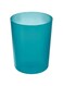 iDesign Finn Compact Round Plastic Trash Can for Bathroom, Bedroom, Home Office, Dorm, 7. 64" x 10", Teal