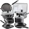 Farberware Cookstart Pots and Pans Set 20-Piece   Nonstick Cookware Set - Gray