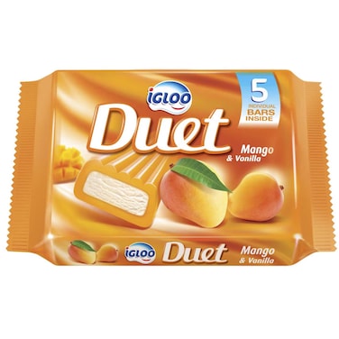 Igloo Duet Mango and Vanilla Ice Cream, 65ml Pack of 5