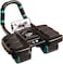 4-Wheel Automatic Rebound Ab Roller - Ultimate Core Strength Trainer with Elbow Supports, Knee Mat, and Timer