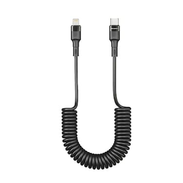 60W Type-C to Lightning Fast Charging and Sync Cable with 1 Meter Length Desert DS-204 - Black