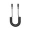 60W Type-C to Lightning Fast Charging and Sync Cable with 1 Meter Length Desert DS-204 - Black
