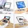 Desert DS-11 iPad Desktop Holder with 360 Degree Holder Stand, Universal Tablet Holder, Portable &amp; Foldable - Grey