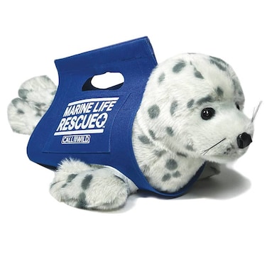 Rescue Baby Harbor Seal Plush Toy &ndash; Realistic Soft Animal Stuffed Toy for Kids &amp; Collectors