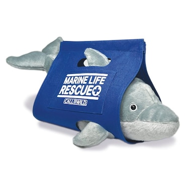 Marine Rescue Dolphin Plush Toy &ndash; Soft &amp; Cuddly Ocean Animal Stuffed Dolphin, Kids &amp; Collectors&rsquo; Plush