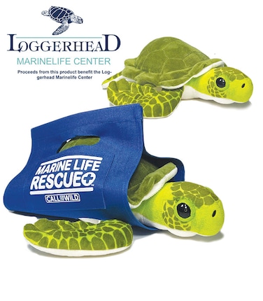 Marine Rescue Sea Turtle Plush Toy &ndash; Soft &amp; Cuddly Marine Animal Stuffed Turtle, Kids &amp; Conservation Lovers Gift