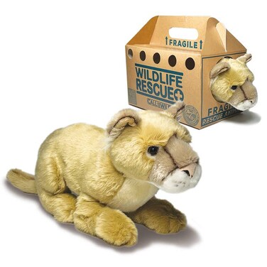 Rescue Panther Plush Toy &ndash; 15&Prime; Realistic Wildlife Rescue Plush with Rescue Crate &amp; Educational ID Card &ndash; Great for Kids, Gifts &amp; Retail Stores