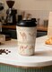 12oz Stainless Steel Travel Mug, Vacuum Insulated Coffee Tumbler, Leakproof Thermal Cup for Hot &amp; Cold Drinks, Portable Minimal Camel Design for Office, Car &amp; Outdoor