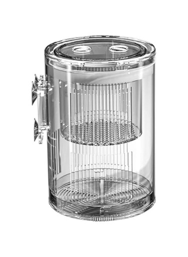 KASTWAVE Aquarium Fish Breeding Box with Suction Cups, Acrylic Cylinder Hatchery Incubator for Baby Fish, Shrimp, Betta, Guppy &amp; Clownfish - Ideal Isolation Tank for Professional Aquarists